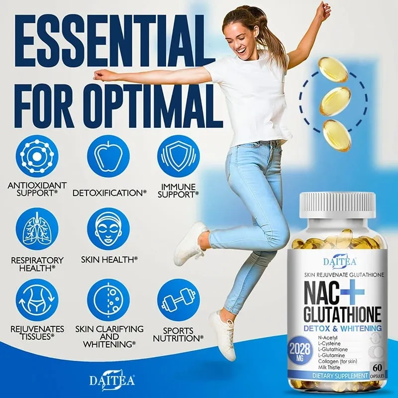 NAC Supplement L-Glutathion Intrazellulärer Antioxidanskomplex – Fördert die reinigende Entgiftung und Reparatur. Reduziert Liposomen — image 5