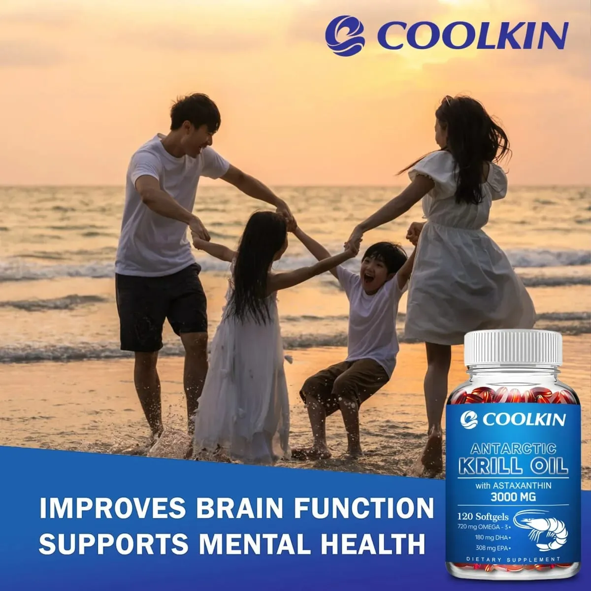 Antarctic Krill Oil 3000mg - with Omega-3 EPA DHA Astaxanthin and Phospholipids - Sustainable Dietary Supplement — image 6