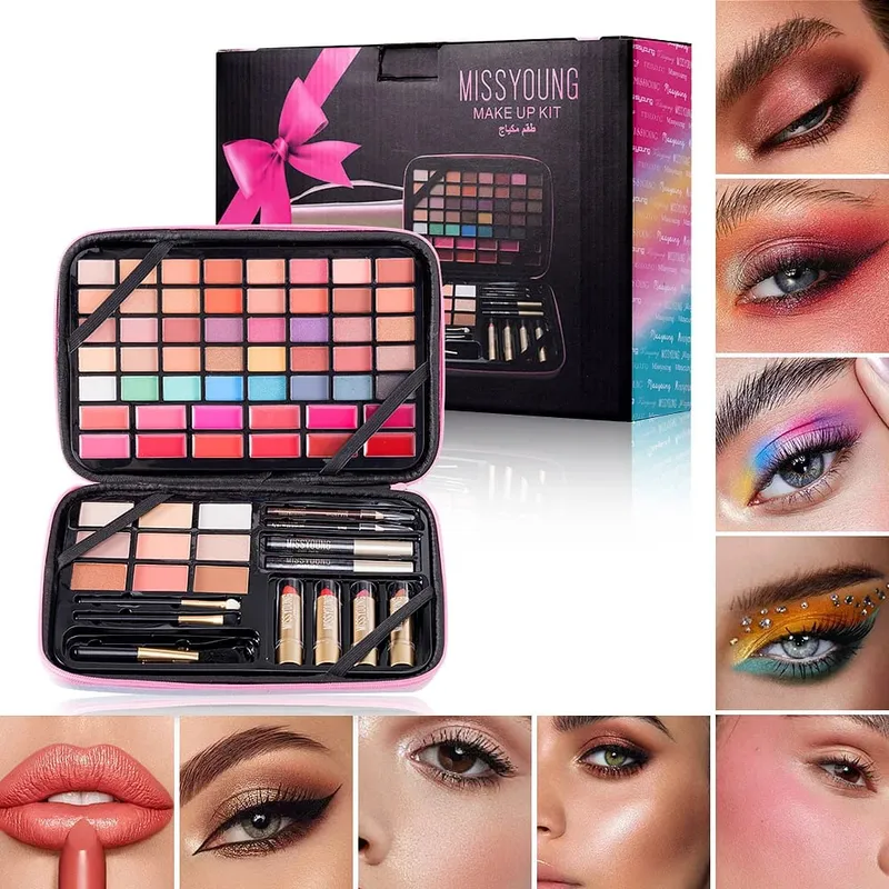 Multifunktionale All-in-One-Make-up-Palette, Rouge, Lidschatten, Lipgloss, Textmarker, Lippenstift, langlebig, tragbar, tägliche Kosmetik — image 2