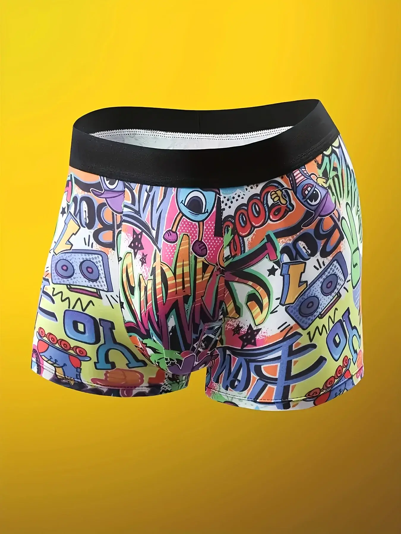 10pcs Men's underwear fun printed men's flat corner pants suitable for beach leisure, outdoor swimming, teenagers' men's panties — image 6