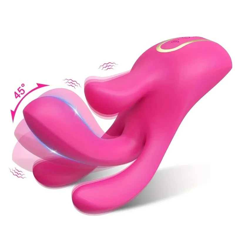 Goyang Jari Vibrator G-Spot Faraj Vibrator Kelentit Perangsang Handjob Wanita Melancap Barang Dewasa Mainan Seks untuk Wanita — image 7