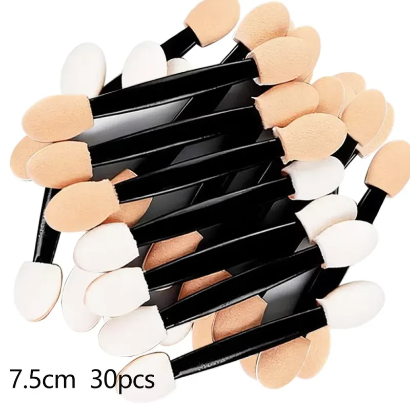 10/30/300pcs Double Ended Eyeshadow Brush Eyeshadow Applicators 6.2cm Makeup Sponge Brushes For Women Cosmetic Beauty Tool — image 11