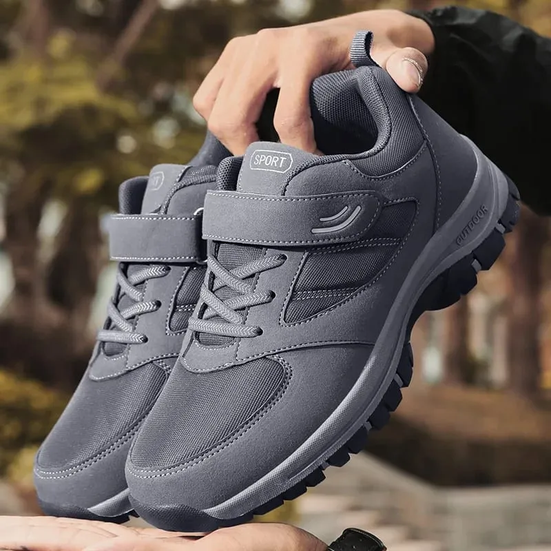 Męskie modne buty do biegania z zapięciem na rzep Wygodne, oddychające, odporne na zużycie, amortyzujące tenisówki z amortyzacją — image 7