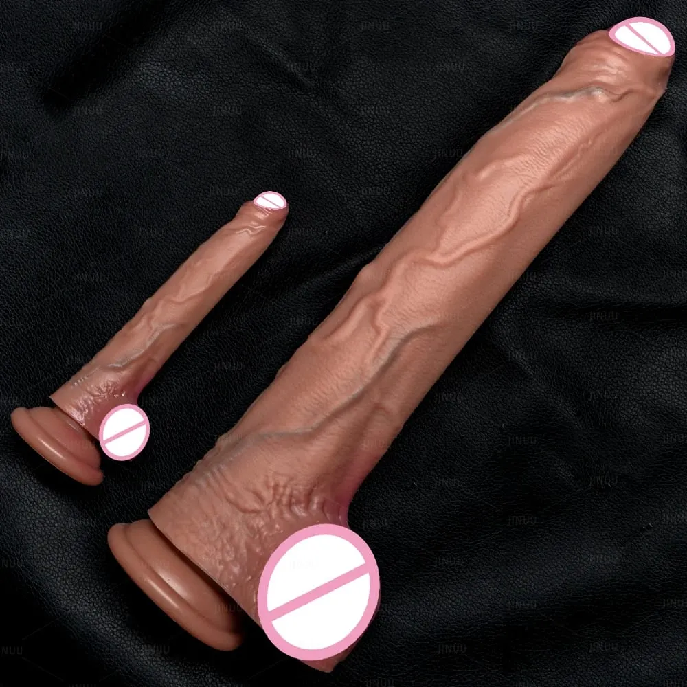 Grand godemiché réaliste en Silicone, 5 tailles, ventouse, énorme pénis, pour Couples, Masturbation, bite douce, femme, homme, jouet sexuel Anal pour adulte — image 4