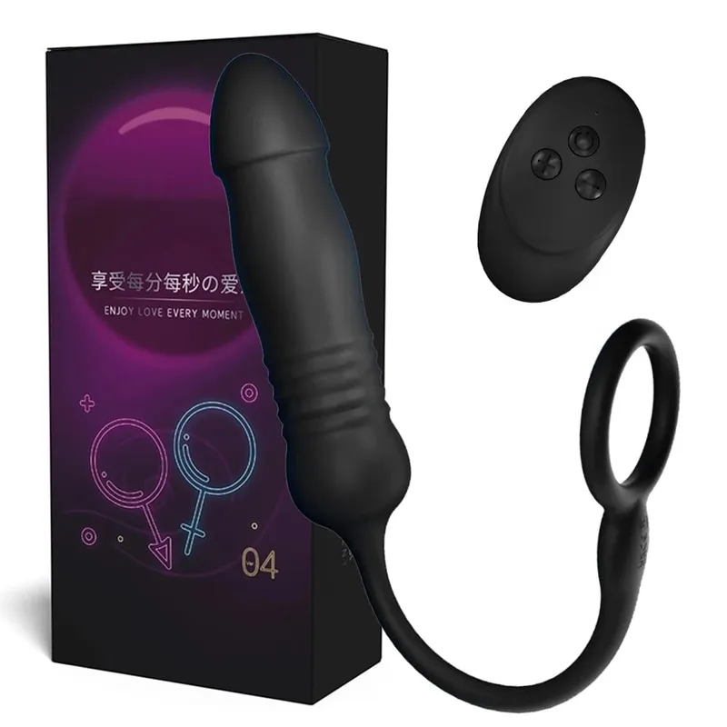 Teleskop-Dildo-Vibrator, G-Punkt-Massage, Fernbedienung, vibrierendes Ei, Klitoris-Stimulator, Analplug, Vibrator, Sexspielzeug für Frauen, Männer, Homosexuell