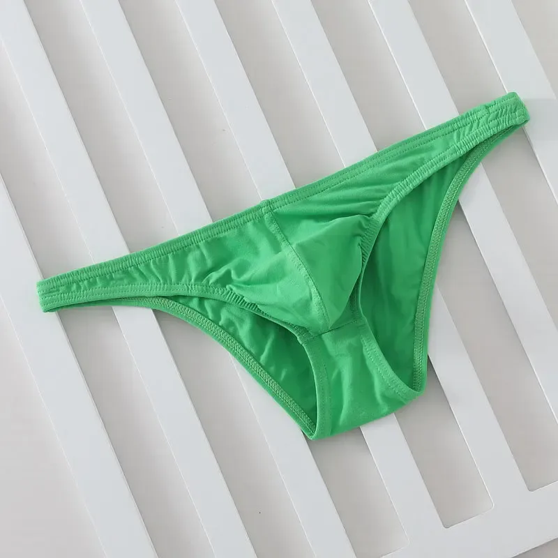 Seluar Ringkas U Convex Pouch Lelaki untuk Budak Muda Kapas Warna Pejal Pinggang Rendah Seluar Dalam Bernafas Seksi Ketat Seluar Bermata Sempit