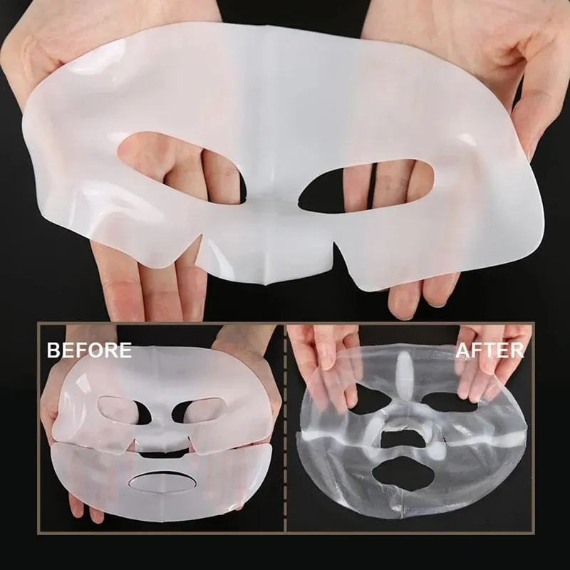 Masque Facial au collagène jetable, 3 pièces, fendu, hydratant en profondeur, soins pour la peau, beauté pour femmes — image 4
