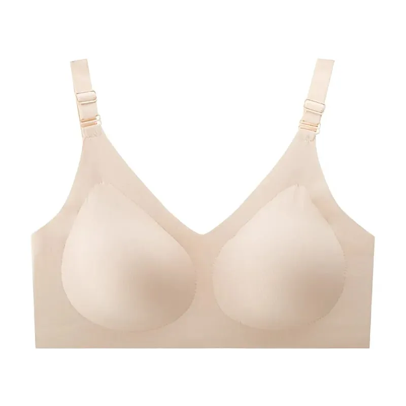 Reggiseni senza cuciture da donna, stile sottile, morbido, reggiseno per allattamento, biancheria intima, confortevole, raccolta di supporto, taglie forti