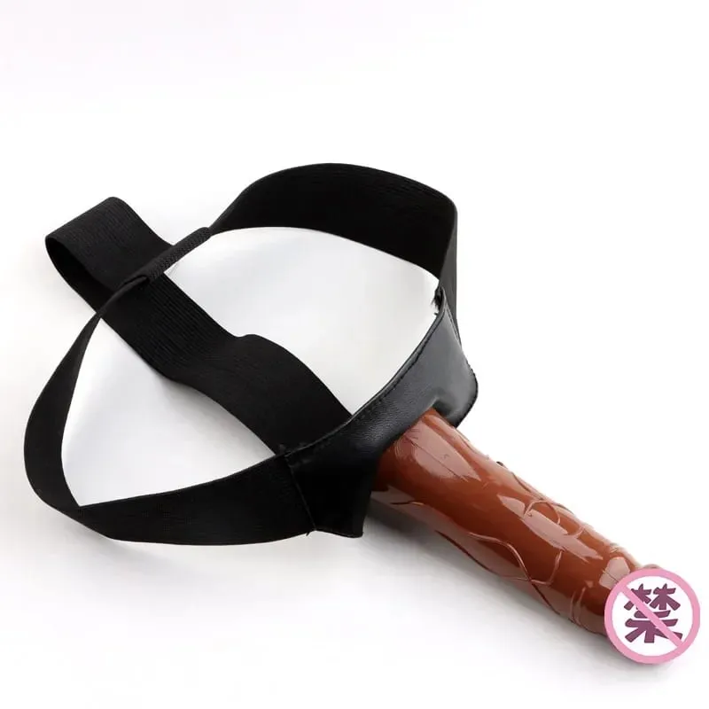 Men Strap On Dildo Panties Wearable Hollow Penis Lengthen Sleeve Strapon Dildo Pants Harness Belt for Man Sex Toys For Woman Gay — image 6