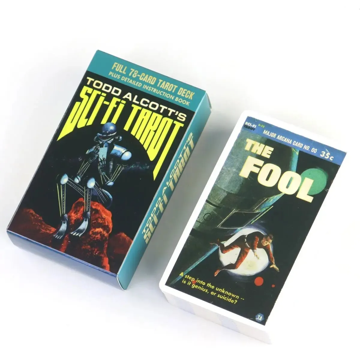 Bộ bài Tarot theo chủ đề khoa học viễn tưởng Tarot của Todd Alcott dựa trên hệ thống Rider Waite 10,3 * 6cm 78 lá bài Tarot