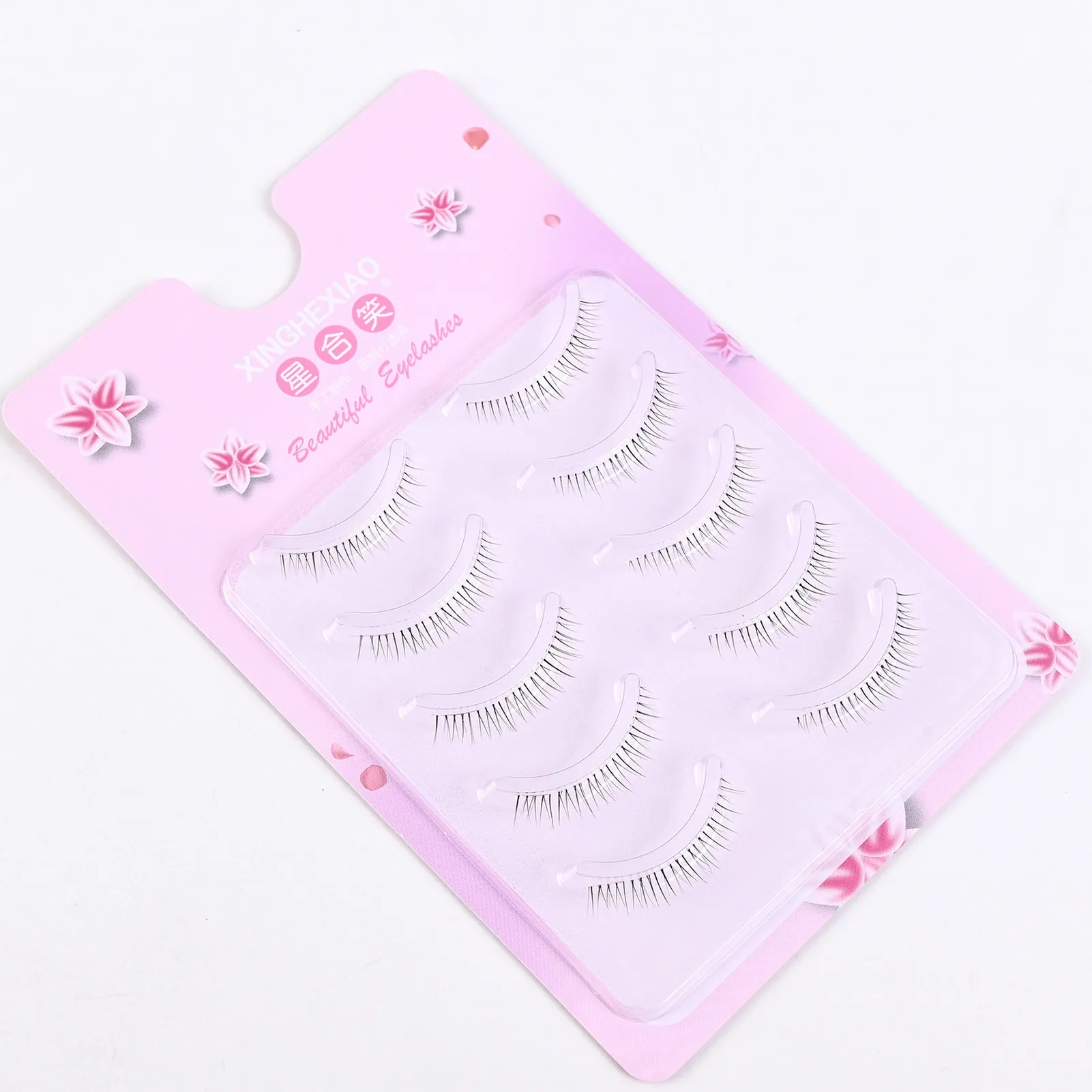 5 คู่ CLEAR Band Lower ขนตาปลอมธรรมชาติ-ขนตาสำหรับแต่งหน้าทุกวันที่มองไม่เห็น C Curl เส้นใยสังเคราะห์ Beauty Eye TOOL — image 4
