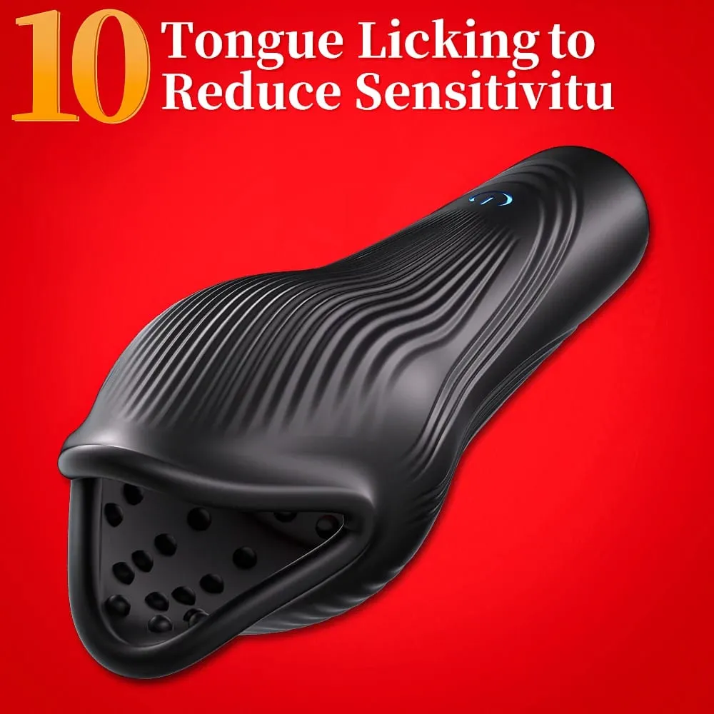 ลิ้นสั่นที่มีประสิทธิภาพเลียVibratorชายGlanนวดDelay Stamina Trainer Oral Sex Climax Masturbation Sexของเล่นสำหรับชาย — image 3