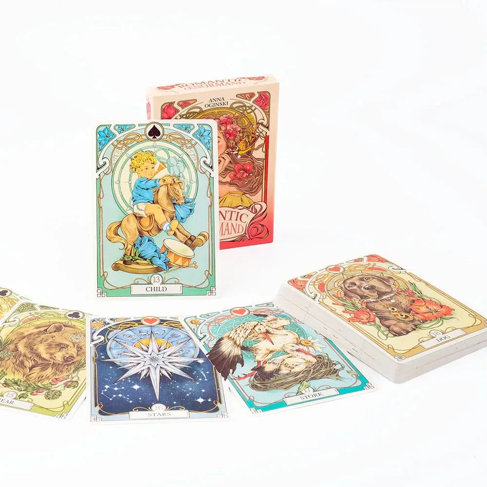 37 Adet Kartları Romatic Lenormand Tarot Güverte Tam İngilizce Versiyonu Oracles Güverte Kız Masa Oyunları 10.2*7.2 Cm — image 2