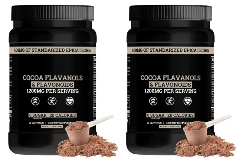 Cocoa Flavanols & Flavonoids Powder 200g (25 Servings) with Epicatechin 600mg Supports Antioxidant & General Wellness Sugar-Free — image 8