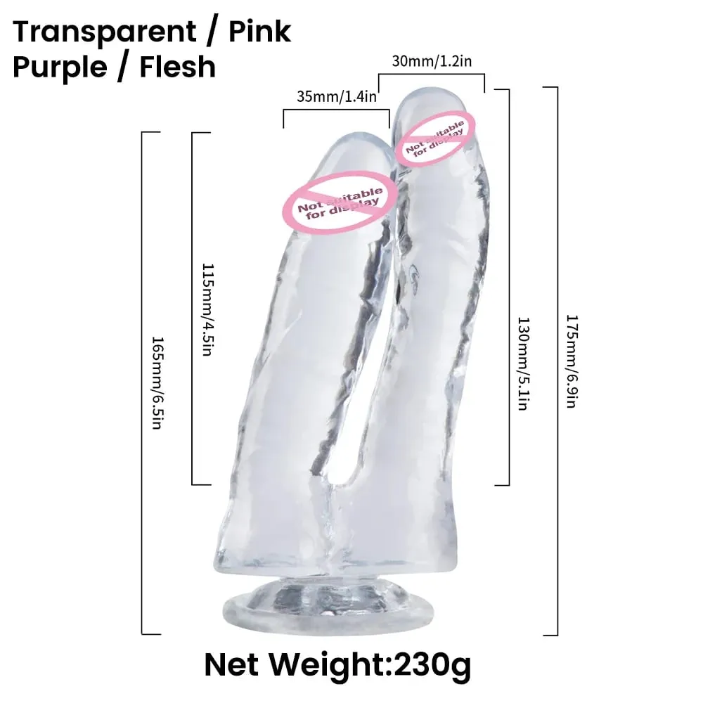 Doppelenddildo, Sexmaschine, realistischer Dildo mit Saugnapf, G-Punkt, Orgasmus, Analplug, Sexspielzeug für Frauen, JoinJJtoy — image 6