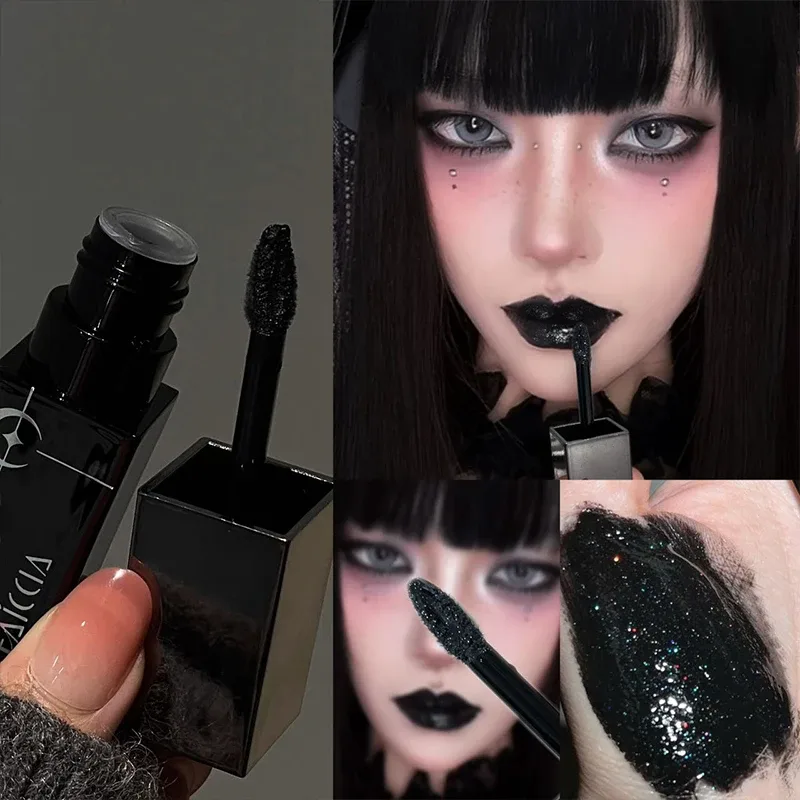 8 가지 색상 글리터 워터리 립 글로스 다이아몬드 진주 빛 메탈릭 립스틱 지속 모이스춰 라이징 끈적 거리지 않는 할로윈 파티 메이크업 — image 14