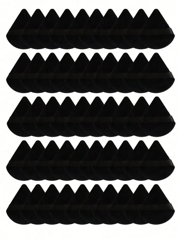 50/40/30/20/10/5 Soffi triangolari in velluto Soffi riutilizzabili Viso e occhi Soffi per trucco Fondotinta Trucco Strumenti per trucco in polvere — image 1