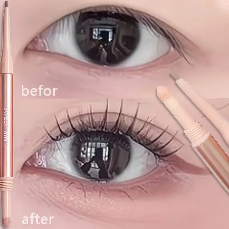 Doppelköpfiger aufhellender Aegyo Sal Stift, wasserfest, liegender Seidenraupen-Eyeliner, Textmarker, mattierter Schattenstift, Kontur-Augen-Make-up — image 1