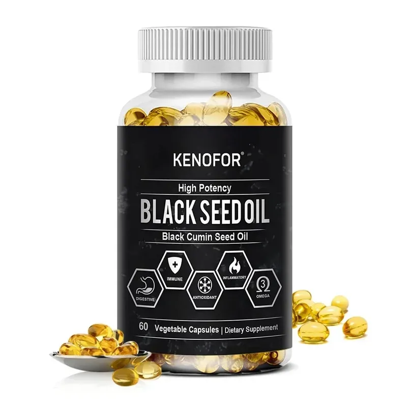 Black Seed Oil 500 Mg - Cold Pressed Nigella Sativa Capsules - Non-GMO Gluten Free for Overall Health Support — image 8