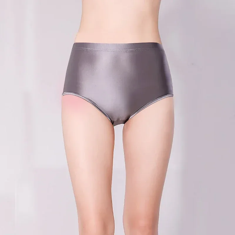Glossy Seamless Spandex Shorts Silky Smooth Sexy Solid Pants High Waist Tights Biker Running Workout underwear men briefs