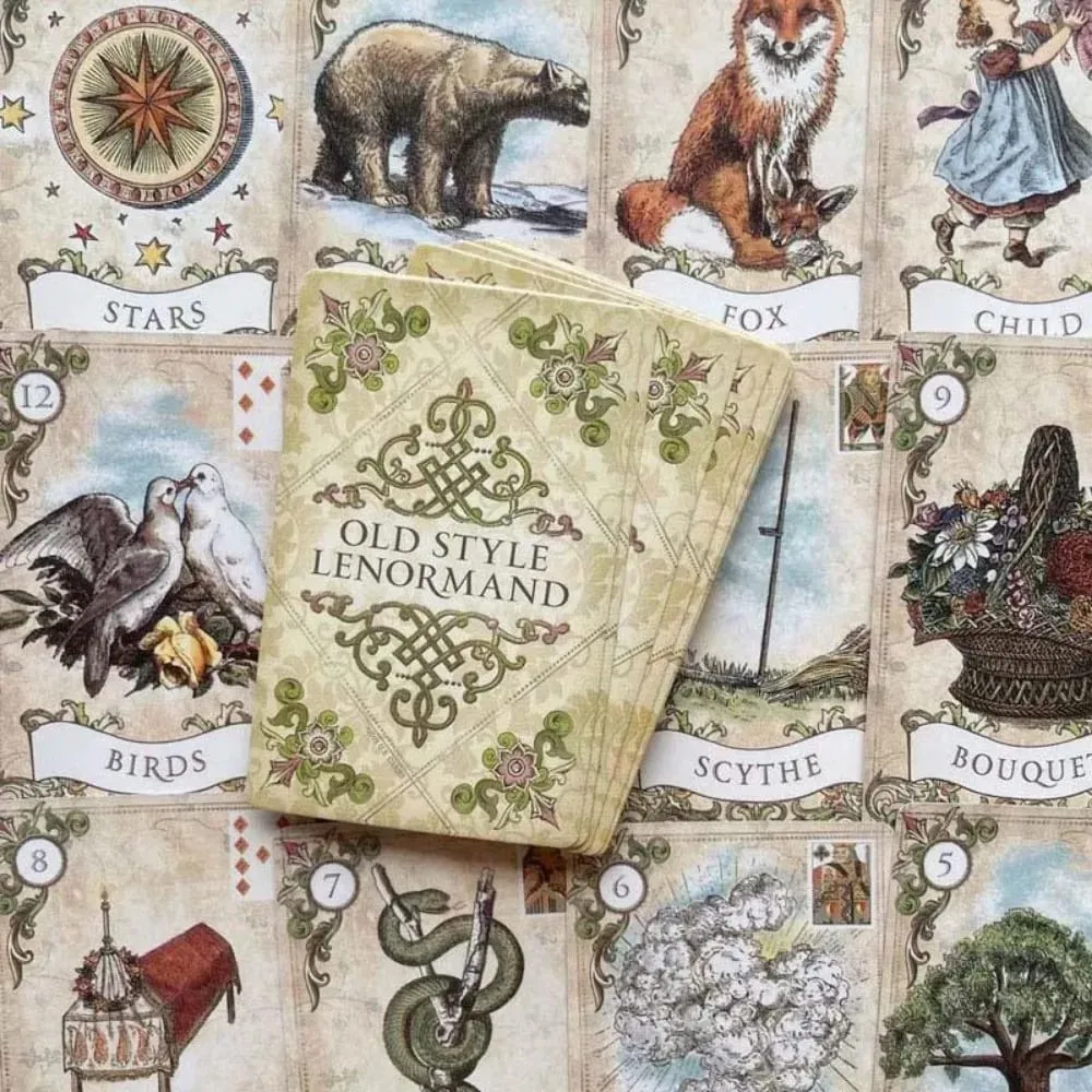 38 Sheets English Version Old Style Lenormand Fortune-telling Cards 9*6cm — image 5
