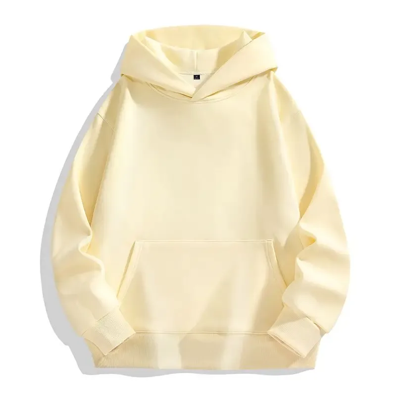 480GSMฤดูหนาวผู้ชายผ้าฝ้าย100% ขนาดใหญ่Hoodiesไม่มีลำลองStreetwearสปอร์ตHooded Sweatshirts HeavyขนแกะPullovers — image 3