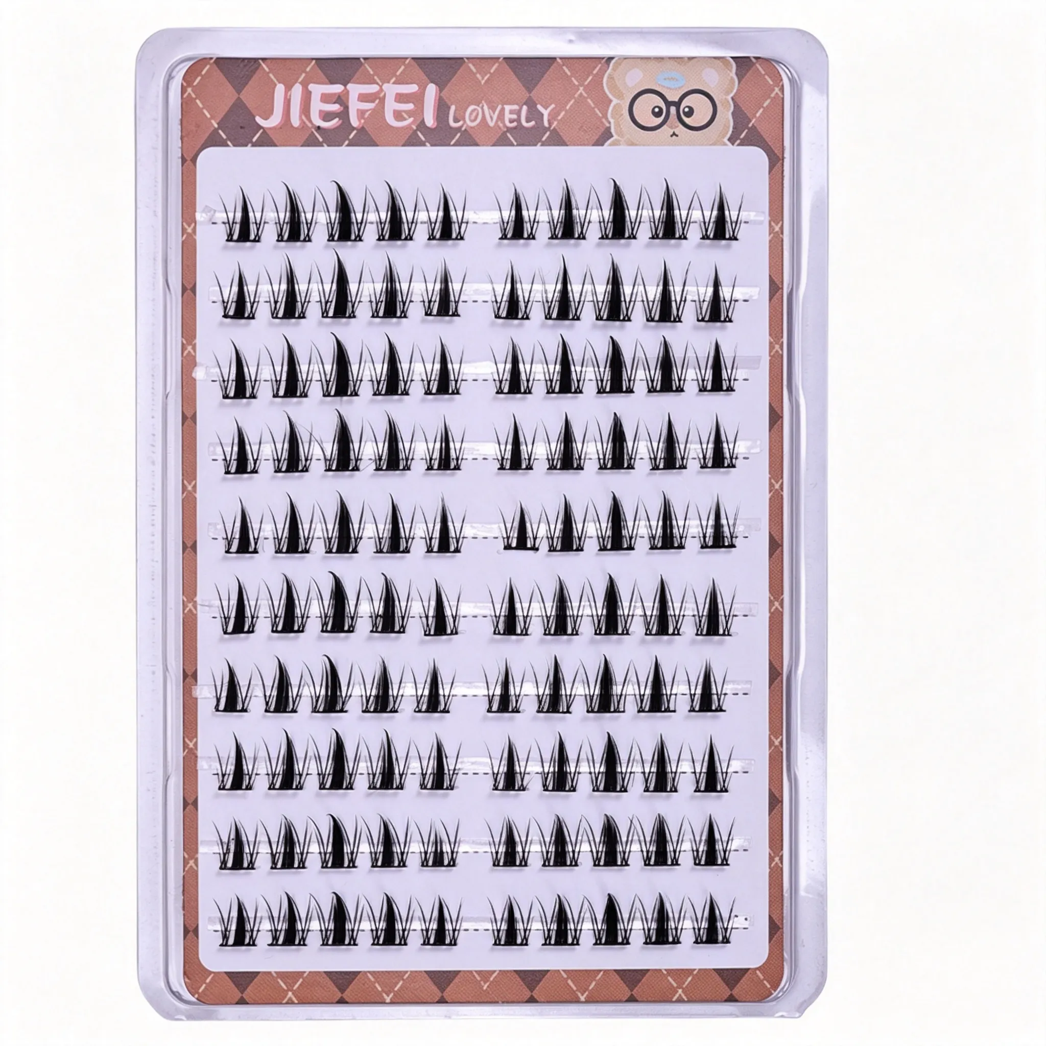 Cílios postiços individuais, 10 linhas, autoadesivos, sem cola, seccionados, reutilizáveis, faça você mesmo, extensões de maquiagem para os olhos — image 6