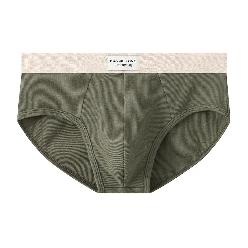 Neue Sexy Weichen Bund Solide Baumwolle Unterwäsche Männer Kurze Atmungsaktive Herren Slips Komfortable Mann Shorts Größe M-3XL B6242 — image 2