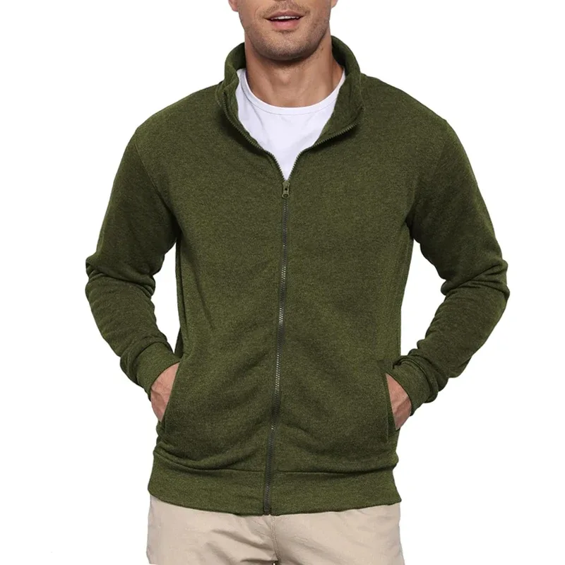 Nowa męska bluza dresowa bluza z kapturem bluza męska bez kaptura z kurtką zapinaną na zamek Outdoor Sport lekka odzież uliczna M-3XL