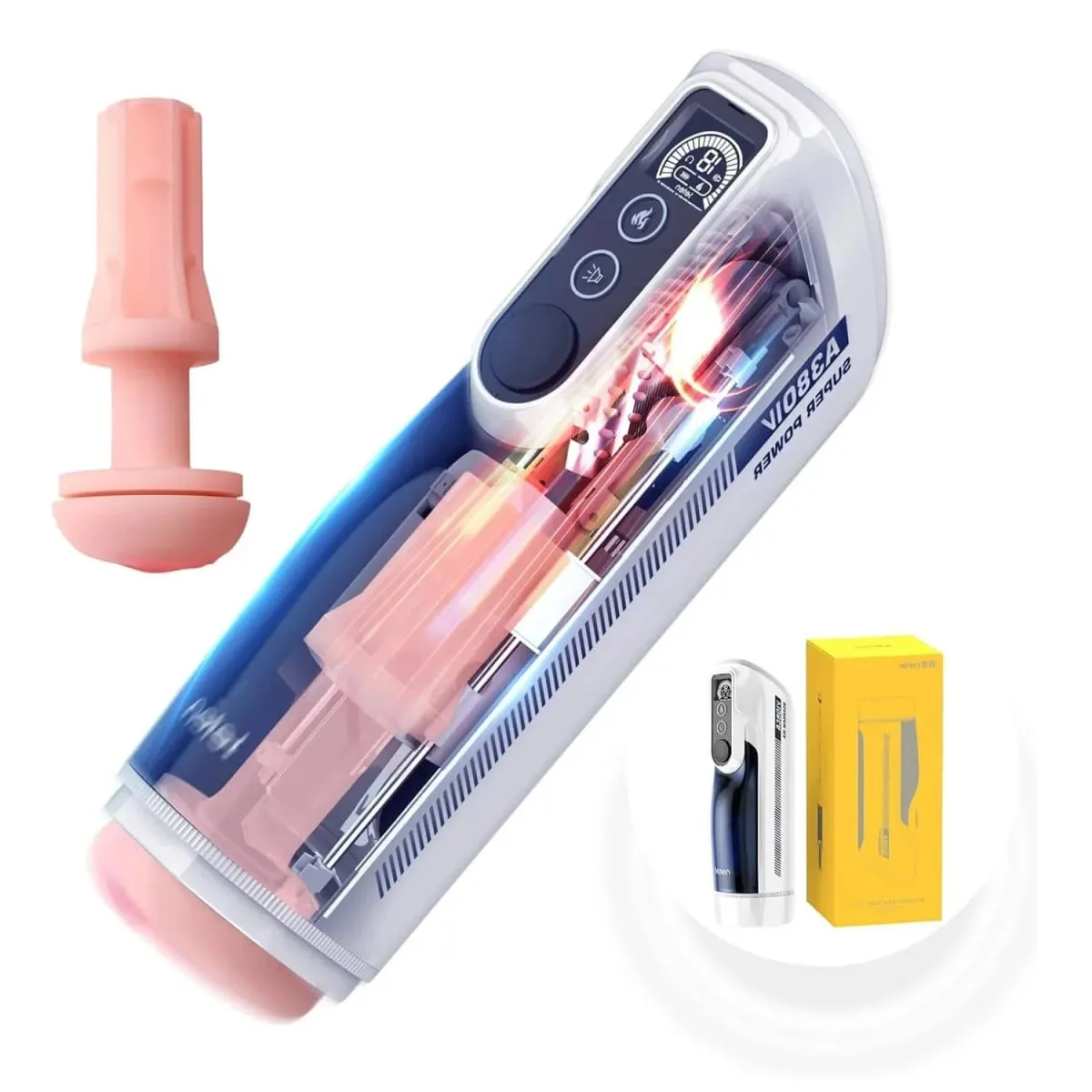 Leten A380 IV ลูกสูบ Telescopic อัตโนมัติชายสำเร็จความใคร่คัพสมาร์ทความร้อนสมจริง Vagainl แขน Sex Machine ใช้งานง่าย — image 2