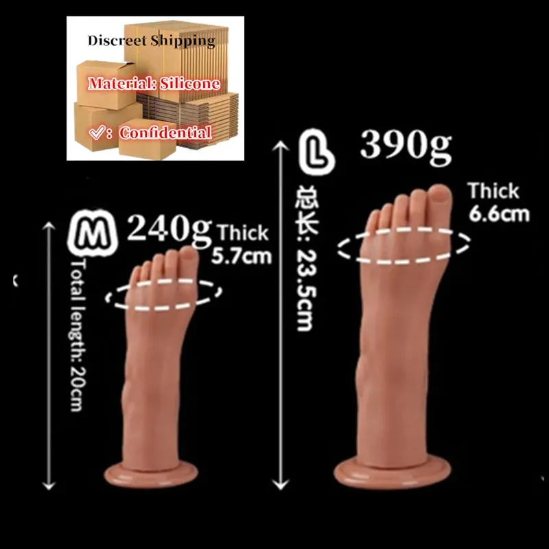 Styl nohou Anální kolík Velký silikonový zadek Hluboká masturbátor Dildo Dildo Stimulátor Anální Dildo Sexuální hračka pro dospělé pro ženy 성인용품 — image 18