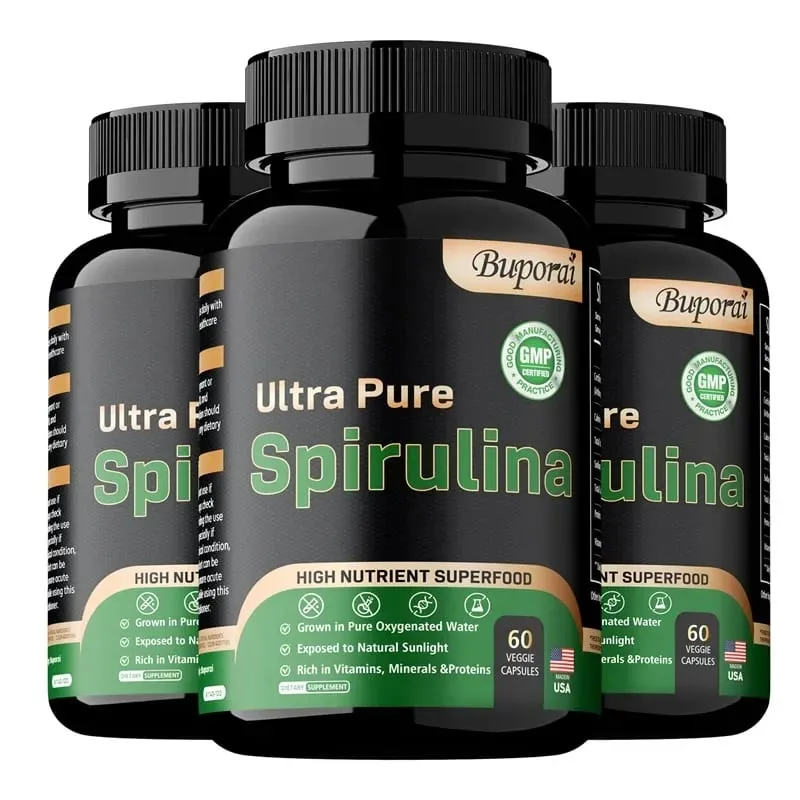 Spirulina Organik - Detoksifikasi Sistem Imun Antioksidan Kardiovaskular Meningkatkan Kesihatan PencernaanSuplemen Tambahan — image 11