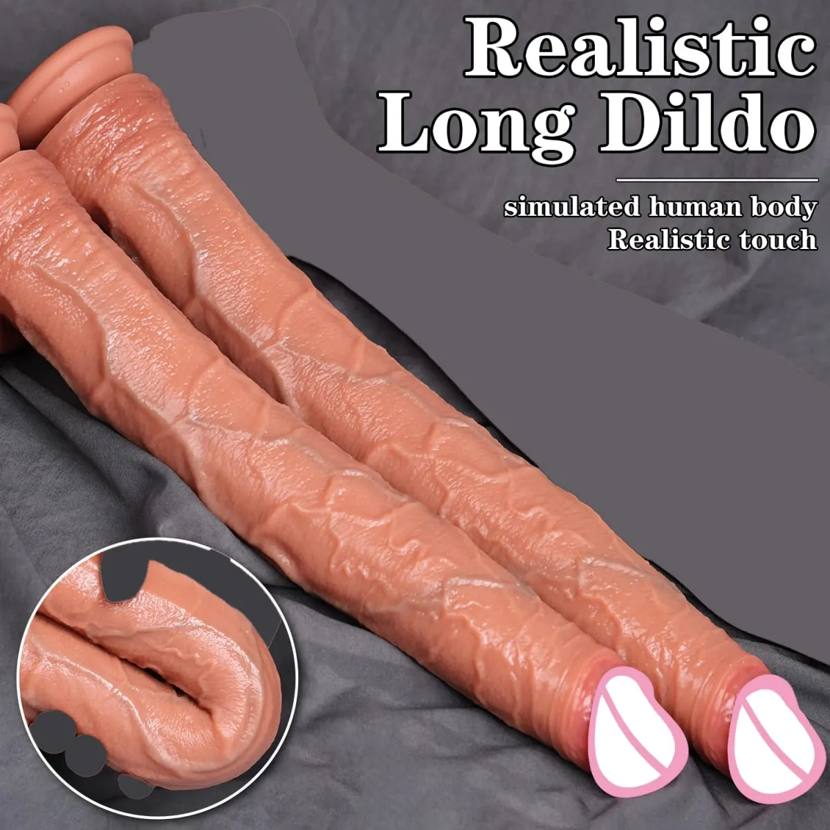 40cm longo vibrador realista forma de cobra única camada silicone pênis grande macio brinquedo sexo anal ventosa pau para mulher g-ponto orgas — image 2