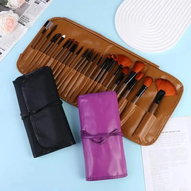 Set Berus Kecantikan 24Pcs Profesional Termasuk Semua Berus Mekap dengan Beg Penyusun untuk Penggunaan Peribadi dan PerjalananPanas — image 4