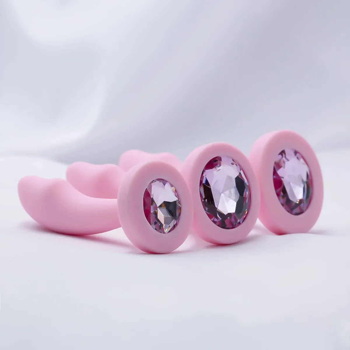 Plug anale in silicone Gem Base Butt Plug Stimolatore masturbazione anale Massaggio anale Dilatanza Giocattoli Massaggio punto G Giocattoli adulti del sesso — image 5