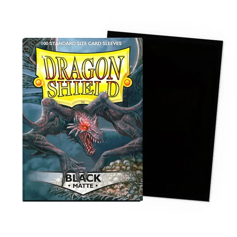 100 PCS/BOX 66x91mm Saiz Standard Demark Dragon Shield Lengan Kad Matte untuk Lengan Kad Permainan Papan MTG/PKM/YGO/TCG