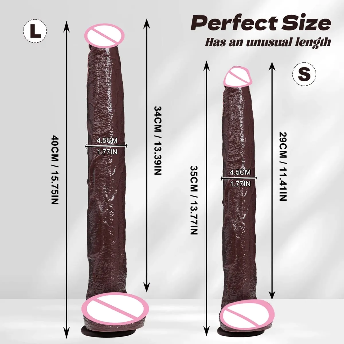 ealistic Langer Dildo Schwarzer Analplug mit Saugnapf Langer Penis Butt Plug Sexspielzeug für Männer Frauen Phallus Anal Dilator Stimulatio — image 2
