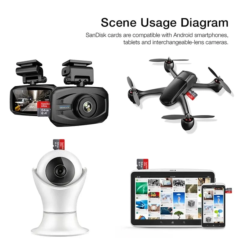 Original SanDisk Memory Card 128GB 64GB 32GB TF Micro SD Card Class 10 UHS-I Flash Card Memory for Smartphone PC — image 4