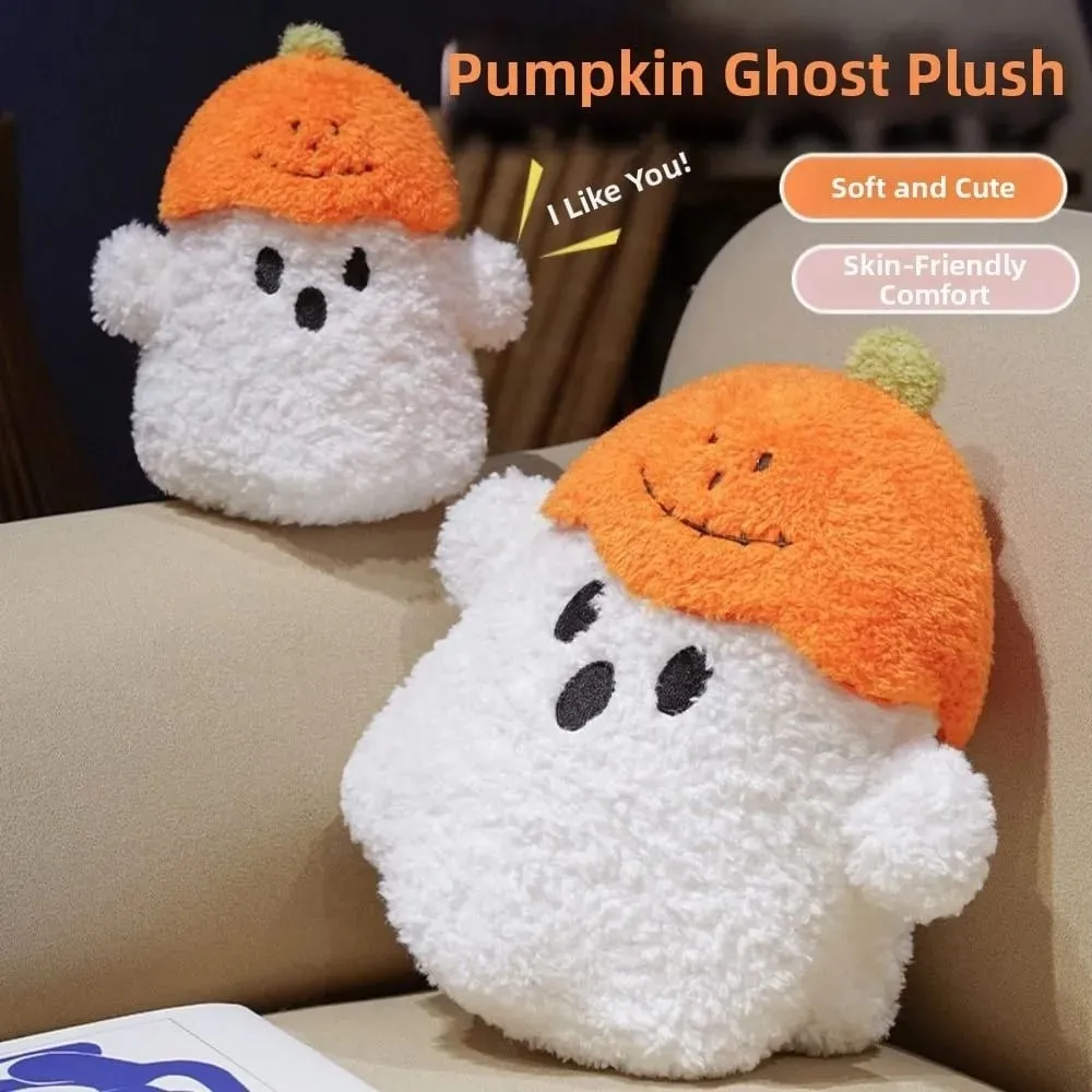 Cuscino decorativo fantasma abbracciabile Cuscino abbraccio Tessuto Imbottitura in cotone PP Cuscino di zucca Cuscino di Halloween per scrivania — image 8