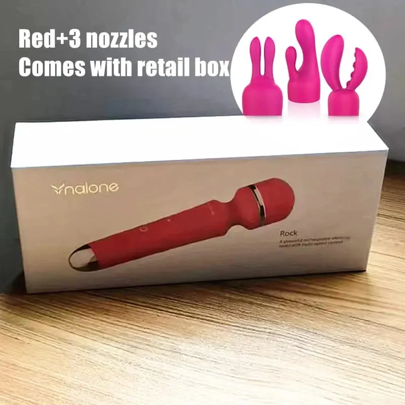 Nalone Rock ที่มีประสิทธิภาพ Clitoris Vibrator ชาร์จ USB Magic Wand AV Vibrator เครื่องนวดผลิตภัณฑ์ทางเพศเพศเร้าอารมณ์ของเล่นสำหรับผู้หญิง — image 15