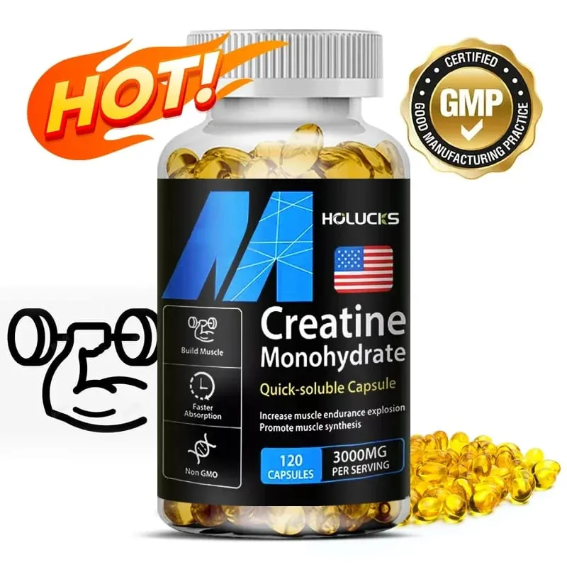 ซื้อ 1 แถม 1 ฟรี! Creatine Monohydrate 3000มก. อาหารเสริมสำหรับกล้ามเนื้อไร้ไขมันและประสิทธิภาพการลดไขมันและฟิตเนสโดยรวม วีแกน — image 3