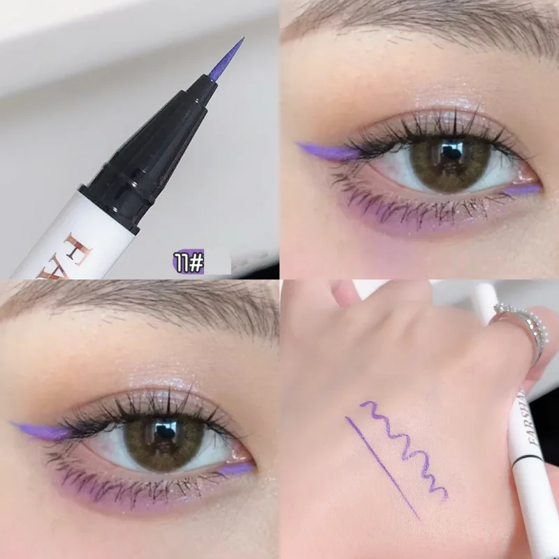 12 Colors Waterproof Eyeliner Pen Ultra-Fine Tip Liquid Eyeliner Long-Lasting Eye Liner Quick-Dry Colorful Makeup for Cosplay — image 18