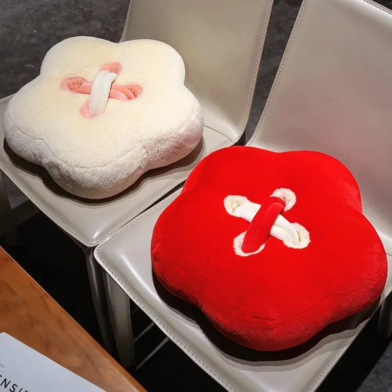 Button Plush Toys Flower Heart-shaped Stuffed Pillow Home Decor 40/45cm Soft Sofa Cushion Throw Pillow Birthday Surprise Gifts — image 5