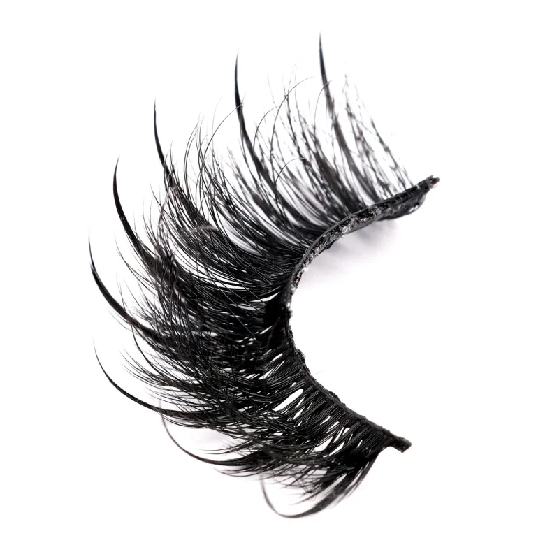 Cils humides pointes Volume moelleux pleine bande cils accessoires de maquillage Faux vison cils vendeur humide Manga cils Faux cils — image 10