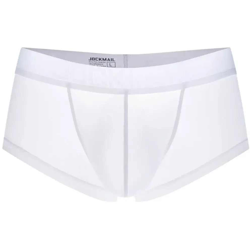 Sexy Ultra-thin Ice Silk Material Men's Underwear Fashion Solid Color Boxer Briefs Summer Cool and Breathable Male Trunks — image 15
