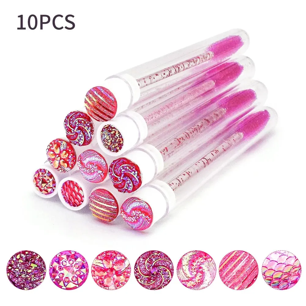10/50Pcs Disposable Eyelash แปรงขนตาแบบใช้ซ้ำได้แปรงหลอดมาสคาร่าหลอดฝุ่น Lash Spoolies เก็บเครื่องมือแต่งหน้า — image 6