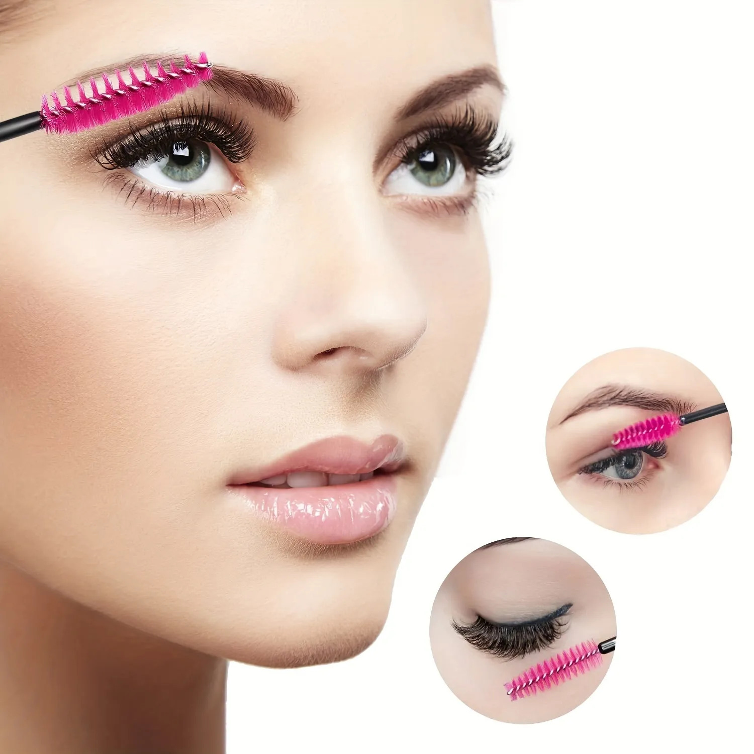50pcs Disposable Eyelash Brushes Eyelashes Extension Tools Eyebrow Brush Mascara Wands Applicator Spoolers Makeup Tools — image 6