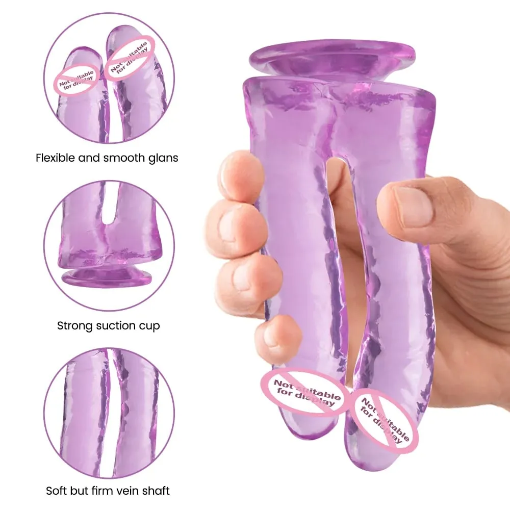 Doppelenddildo, Sexmaschine, realistischer Dildo mit Saugnapf, G-Punkt, Orgasmus, Analplug, Sexspielzeug für Frauen, JoinJJtoy — image 3