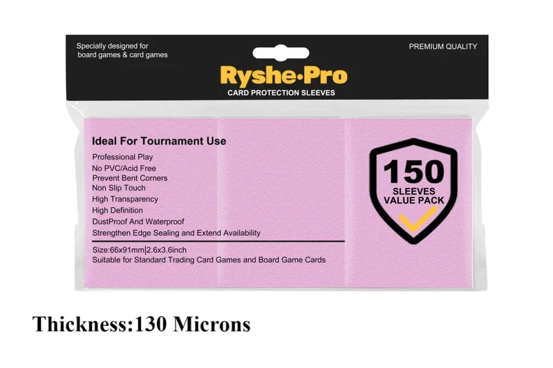 150 PCS พรีเมี่ยมการ์ด 2.6 "x 3.6" ใช้งานร่วมกับขนาดมาตรฐานการ์ดสำหรับ MTG Pokemon TCG การ์ดเบสบอลการ์ดกีฬา — image 21