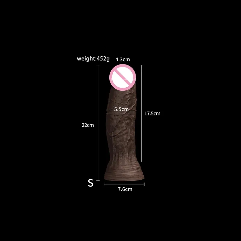 다양한 크기 거대한 현실적인 딜도 페니스 빅 딕 여성과 남성을위한 강력한 흡입 컵 성인 자위 섹스 토이 G-spot Clitoris